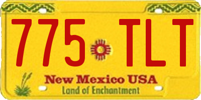 NM license plate 775TLT
