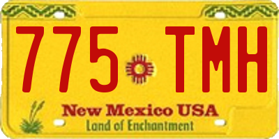 NM license plate 775TMH
