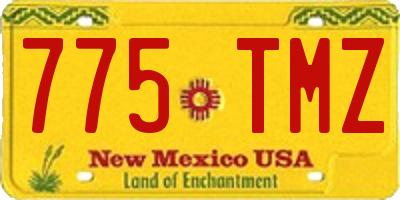 NM license plate 775TMZ