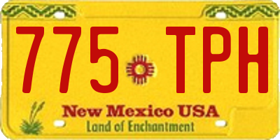 NM license plate 775TPH