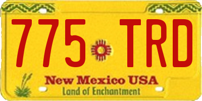 NM license plate 775TRD