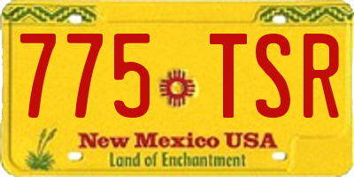 NM license plate 775TSR