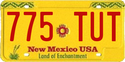 NM license plate 775TUT