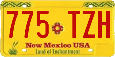 NM license plate 775TZH