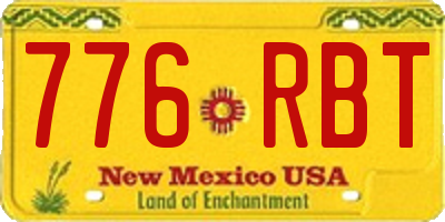NM license plate 776RBT