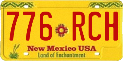 NM license plate 776RCH