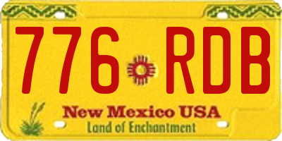 NM license plate 776RDB