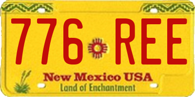 NM license plate 776REE