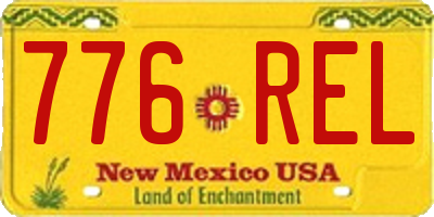 NM license plate 776REL