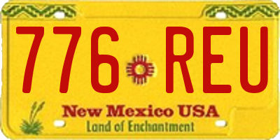 NM license plate 776REU
