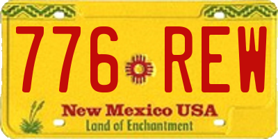 NM license plate 776REW