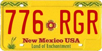 NM license plate 776RGR