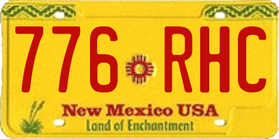 NM license plate 776RHC