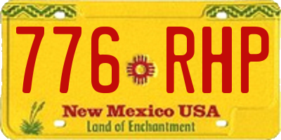 NM license plate 776RHP