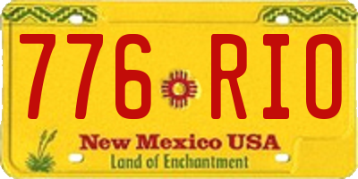 NM license plate 776RIO