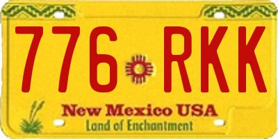 NM license plate 776RKK