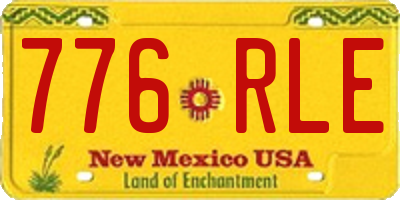 NM license plate 776RLE