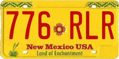 NM license plate 776RLR