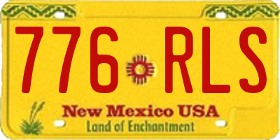 NM license plate 776RLS