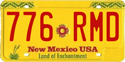 NM license plate 776RMD