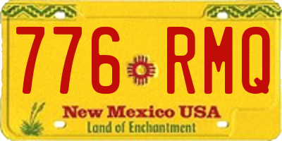 NM license plate 776RMQ