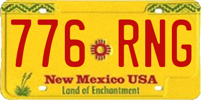 NM license plate 776RNG