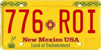 NM license plate 776ROI