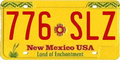 NM license plate 776SLZ