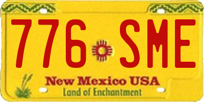 NM license plate 776SME