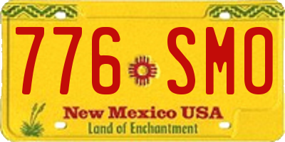 NM license plate 776SMO
