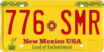 NM license plate 776SMR