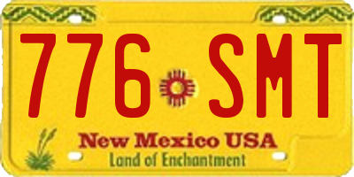 NM license plate 776SMT