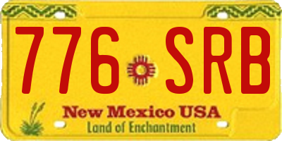 NM license plate 776SRB