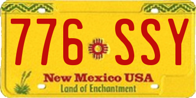 NM license plate 776SSY