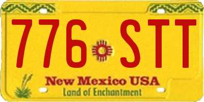 NM license plate 776STT