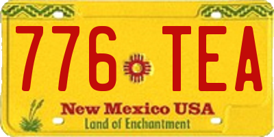 NM license plate 776TEA