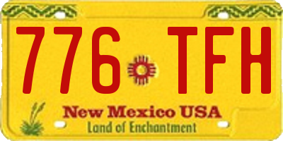 NM license plate 776TFH
