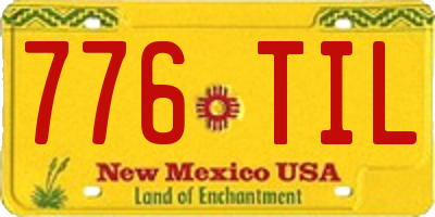 NM license plate 776TIL