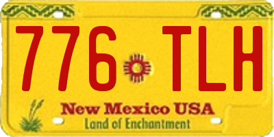NM license plate 776TLH