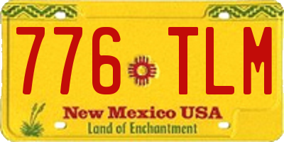 NM license plate 776TLM