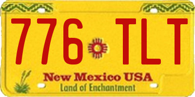 NM license plate 776TLT