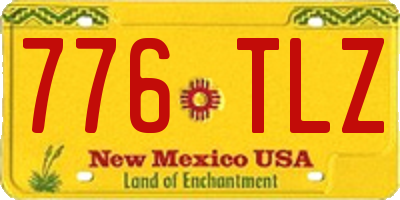 NM license plate 776TLZ