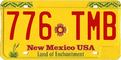 NM license plate 776TMB