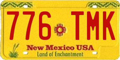 NM license plate 776TMK