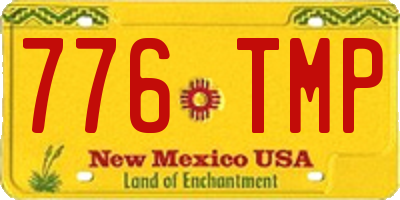 NM license plate 776TMP