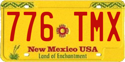 NM license plate 776TMX
