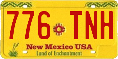 NM license plate 776TNH