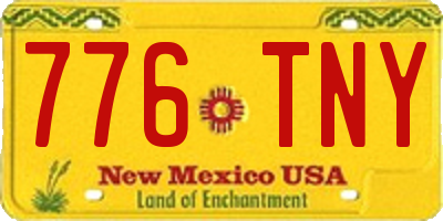 NM license plate 776TNY