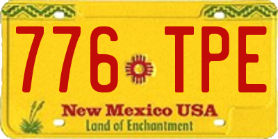 NM license plate 776TPE