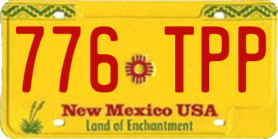 NM license plate 776TPP